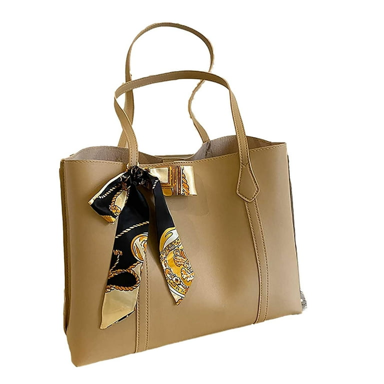 Juebong Classic Women Bag Female Shoulder Large Capacity Silk Scarf Handbag Bucket Bags, Women's, Size: BW, Brown