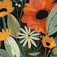 thumbnail image 6 of WYYP Flowers Leaves Annabel Kidston Round Tablecloth Polyester Fiber for Picnic Dining Kitchen Farmhouse White, 6 of 8