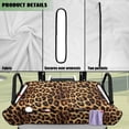 thumbnail image 6 of Bulopur Leopard Print Golf Seat Covers for Cart Breathable Golf Cart Seat Towel Blanket with 4 Front Pockets& Nonskid Bottom Suitable for EZGO, Yamaha, Club Car, 6 of 8