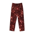 thumbnail image 6 of Daiia Red Glitter Texture Men's Sleep Pant with Pockets and Drawstring,Pajama Pants-X-Large, 6 of 9