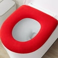thumbnail image 4 of ZZkhGO Universal Toilet Seat Cushion, O Shape Washable Knitted Toilet Cover, Soft Fleece Bathroom Seat Cushion for Home Comfort, 4 of 5