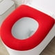 thumbnail image 5 of Xihbxyly Cojín Universal para Asiento de Inodoro, Suave Forro Polar, Funda Lavable, Cómodo y Acogedor, Forma de O, Combina con La Decoración Del Baño, Opción Higiénica y Reutilizable., 5 of 7