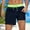 c01Blue, variant on USNSM Men's Beach Shorts 9" Swim Shorts with Compression Liner Drawstring Zipper Pockets Quick Dry Casual Shorts Green L
