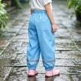 thumbnail image 6 of Squevariel Boys and Girls Rain Pants Waterproof Full Length Pants Rainproof Rainwear Pant 1Y-8Y, 6 of 7