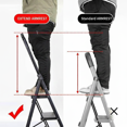 thumbnail image 4 of StarZe 3-Step Lightweight Ladder, Compact and Foldable Stool with Safe Anti-Slip Steps, Portable for up to 800lbs, 4 of 7