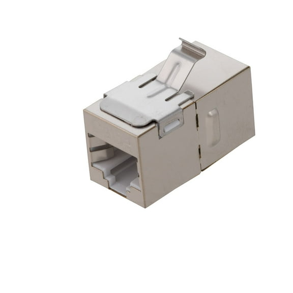 NavePoint CAT5E FTP Inline Keystone Coupler, RJ45 Female to RJ45 Female, 15 pack, Silver