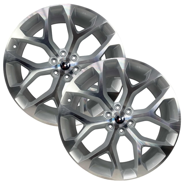 Rin 24 Replica 6 Birlos Plateado Cheyenne, Silverado, Tahoe EQUIPO ORIGINAL LE5450