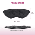 thumbnail image 5 of Bukihome 6 Pairs Soft Gel Heel Grips Anti Slip Blister Prevention Heel Pads for High Heels Flats Shoes,Black, 5 of 6