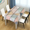 thumbnail image 4 of Yayeee Tablecloths 60" x 60" Rectangle Wrinkle Resistant Party Table Cover, Pink Geometric, 4 of 8