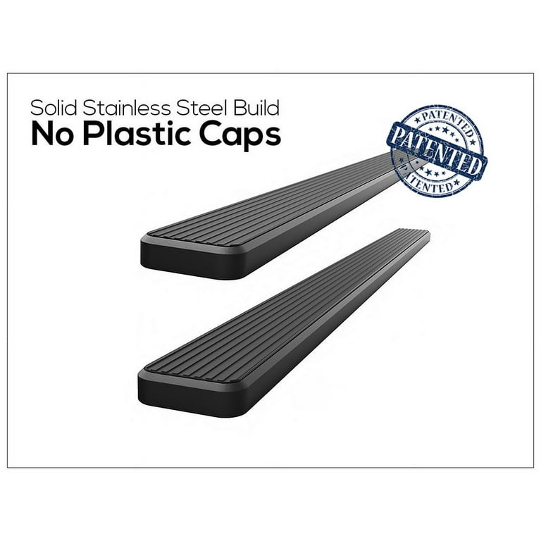 APS iBoard Running Boards 5in Black Compatible with Ram 1500 2009