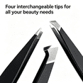 thumbnail image 5 of EXLEAF 2026 New 3Pcs Tweezers Time-Saving Features Tweezers for Men Effortless Clamps High Precision Tweezers for Women for Eyebrow Grooming Beauty Makeup Style10, 5 of 6