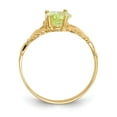 thumbnail image 2 of Auriga Fine Jewelry 10K Yellow Gold August Birthstone Claddagh Ring for Women Size- 5, 2 of 6