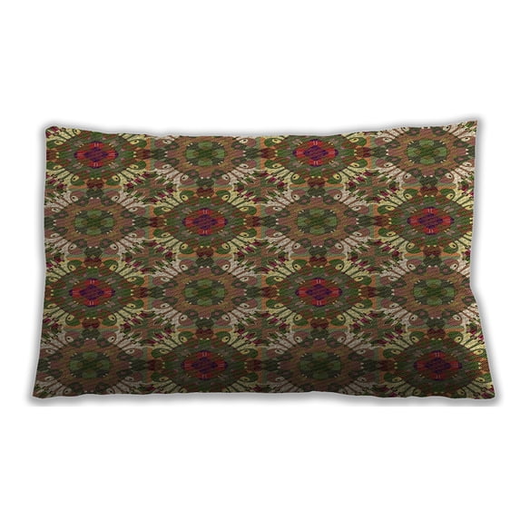 Ahgly Company Outdoor Rectangular Contemporary Lumbar Throw Pillow, 13 inch by 19 inch