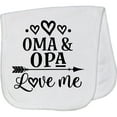 thumbnail image 2 of Inktastic My Oma Opa Love Me Grandkids Baby Burp Cloth, 2 of 3