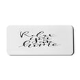 thumbnail image 1 of Saying Computer Mouse Pad, Brush Pen Lettering with Phrase Relax You Are Home Black and White Calming Text, Rectangle Non-Slip Rubber Mousepad X-Large, 35" x 15", Black and White, by Ambesonne, 1 of 2