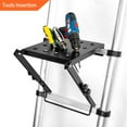 thumbnail image 6 of Adjustable Ladder Platform for Painters, Extension Ladder Work Platform System, Anti-Slip Ladder Work Tray for Tools, Heavy Duty Ladder Accessory for Most Ladders, 400 lbs Capacity, 6 of 7