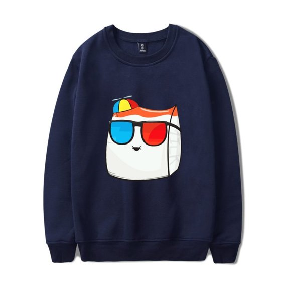 SMii7Y Merch Long Sleeve Cute Funny Logo Trendy Pullover Unisex Fashion Streetwear