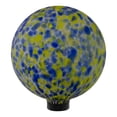thumbnail image 2 of Northlight 10" Yellow and Blue Outdoor Patio Garden Gazing Ball, 2 of 5