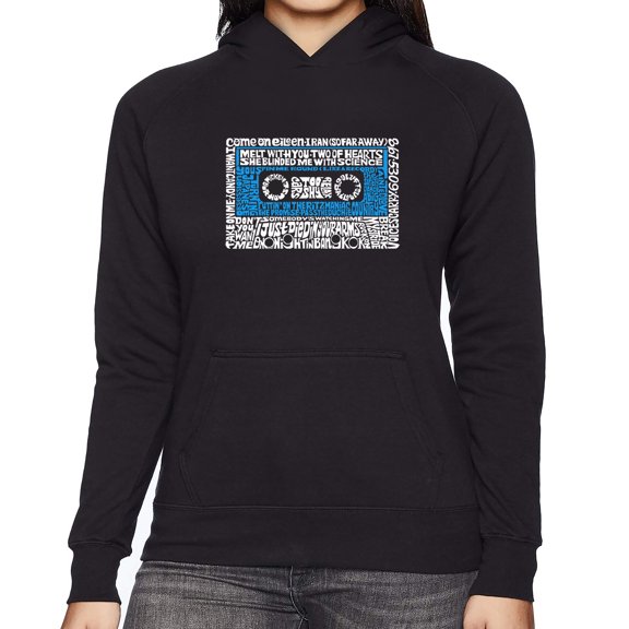 Women's Word Art Hooded Sweatshirt - 80s One Hit Wonders