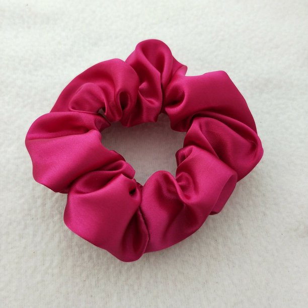 Anillo para el cabello de satén de 60 colores de color sólido Anillo para el cabello de satén de 204 colores Anillo para el cabello de intestino grueso Flor