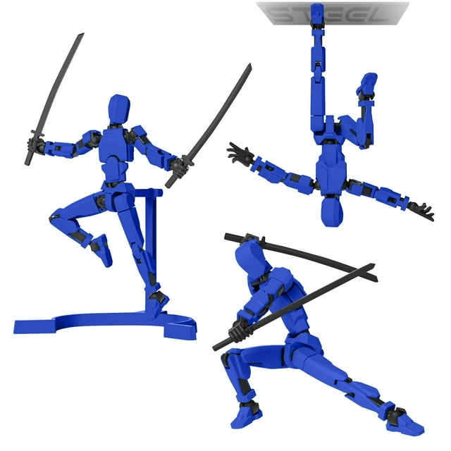 Titan 13 Action Figure,Assembly Completed Dummy 13 Action Figure Lucky 13 Action Figure T13 Action Figure 3D Printed Multi-Jointed Movable, 13 Action Figure Toy