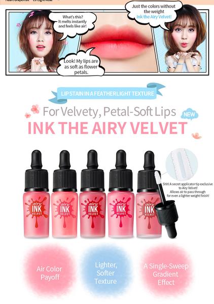 Peripera Peripera Ink Airy Velvet Lip Stain Color Tint 14 Rose Pink Walmart Com Walmart Com