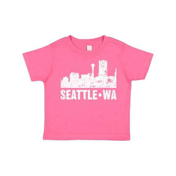 Inktastic Seattle Skyline Grunge Boys or Girls Toddler T-Shirt