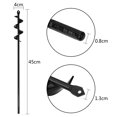 thumbnail image 3 of 4x45cm Garden Auger Drill Bit, Spiral Garden Drill Bit For Practical Planting Tool, 3 of 5