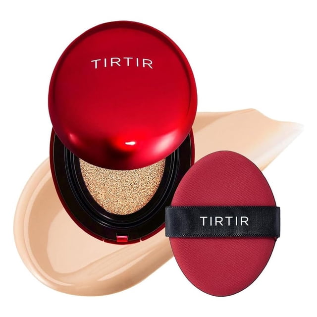 TIRTIR – Mask Fit Red Cushion 18 g – TONO 21N IVORY – Base de maquillaje de alta cobertura cushion – larga duración hasta 72 h – acabado sa