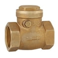 thumbnail image 1 of 1pc DN20 Female Thread Brass NOn return Swing Check Valve 232PSI Prevent Water Backflow, 1 of 14