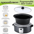 thumbnail image 4 of 7QT Electric Slow Cooker With 280w, Digital 20h Timer & 3-Level Heat Cookers For Kitchen, Oval Ceramic Inner Pot For Family Dinners, Home Essentials, 4 of 8
