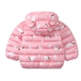thumbnail image 3 of URMAGIC Toddler Boys Girls Winter Down Coat Soft Cotton Padded Jacket Cute Bear Ears Thick Hooded Jacket, 3 of 7