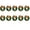 Gold, variant on 10 Pieces Mini Christmas Wreaths 2.56" Artificial Xmas Wreath Hanging Ornaments for Cake Decor,Cute Miniature Wreaths for Door Windows Wall Stairs Christmas Tree Decorations