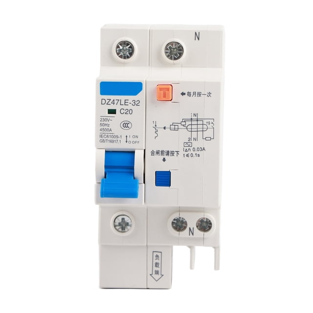 Disyuntor Jadeshay DZ47LE 32 1P+N 20A Disyuntor de protección Fuga A tierra