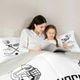 thumbnail image 5 of Manfei Boys Ball Game Bedding Comforter Set,Ice Hockey Lovers Twin Comforter Sets,White Black Bedding Set For Boys Kids,Microfiber Bedroom Decor Reversible,2 Pieces, 5 of 8