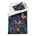 thumbnail image 2 of Flower and Butterfly Duvet Cover and Pillowcase Set for Single Bedding, Bedroom Accessories for Kids Teens, 2 of 5