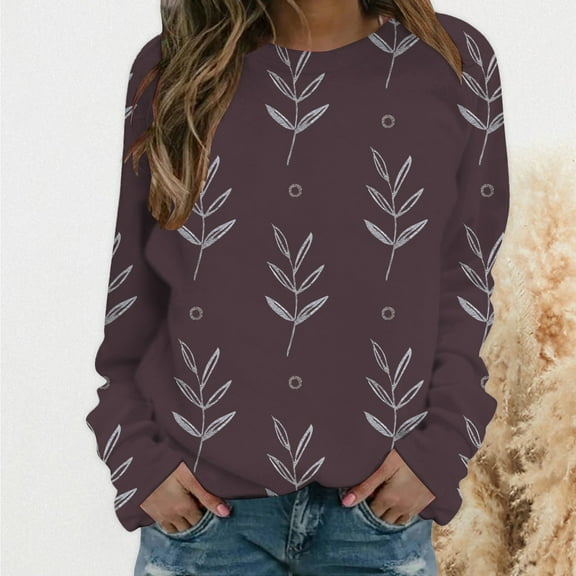 Gerichy Women's Plus Size Sweatshirt Autumn Winter Long Sleeve Pullover Tops Hoodies for Women Long Sleeve Shirts for Women