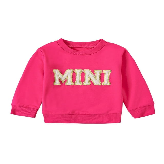 Mommy and Me Matching Outfits Long Sleeve Letter Print Sweatshirts
