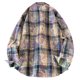 thumbnail image 3 of Blusa y camisa de manga larga con cuello vuelto Camisa a cuadros informal de moda para hombre Camisa holgada de manga larga para jóvenes Camisa informal para hombre Abrigo Blusa de manga larga con cue, 3 of 3