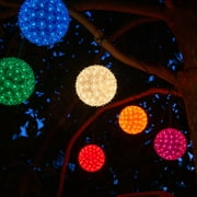 Wintergreen Lighting Starlight Sphere, Light Ball Sphere Light, Christmas Light Ball, Christmas Decoration (150 Lights, 10, Clear)