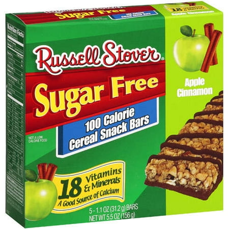 Russell Stover: Apple Cinnamon 100 Calorie Cereal Snack Bar, 5.5 oz
