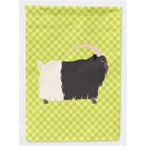 Carolines Treasures BB7713GF Welsh Black-Necked Goat Green Flag Garden Size