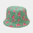 thumbnail image 3 of Unisex Black Flamingo Bucket Hat Reversible Summer Trendy Couple Fisherman Caps for Women Men Beach Vacation, 3 of 3