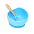 thumbnail image 2 of Visland Silicone Spoon Bowl Set with Suction Cup Baby Eating Training Anti-slip Dinnerware for Children, 2 of 8