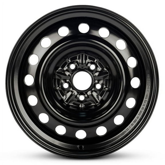New OEM Replacement Wheel 16x6.5 in for 2009-2010 Pontiac Vibe Painted Black 16 inch Steel Rim