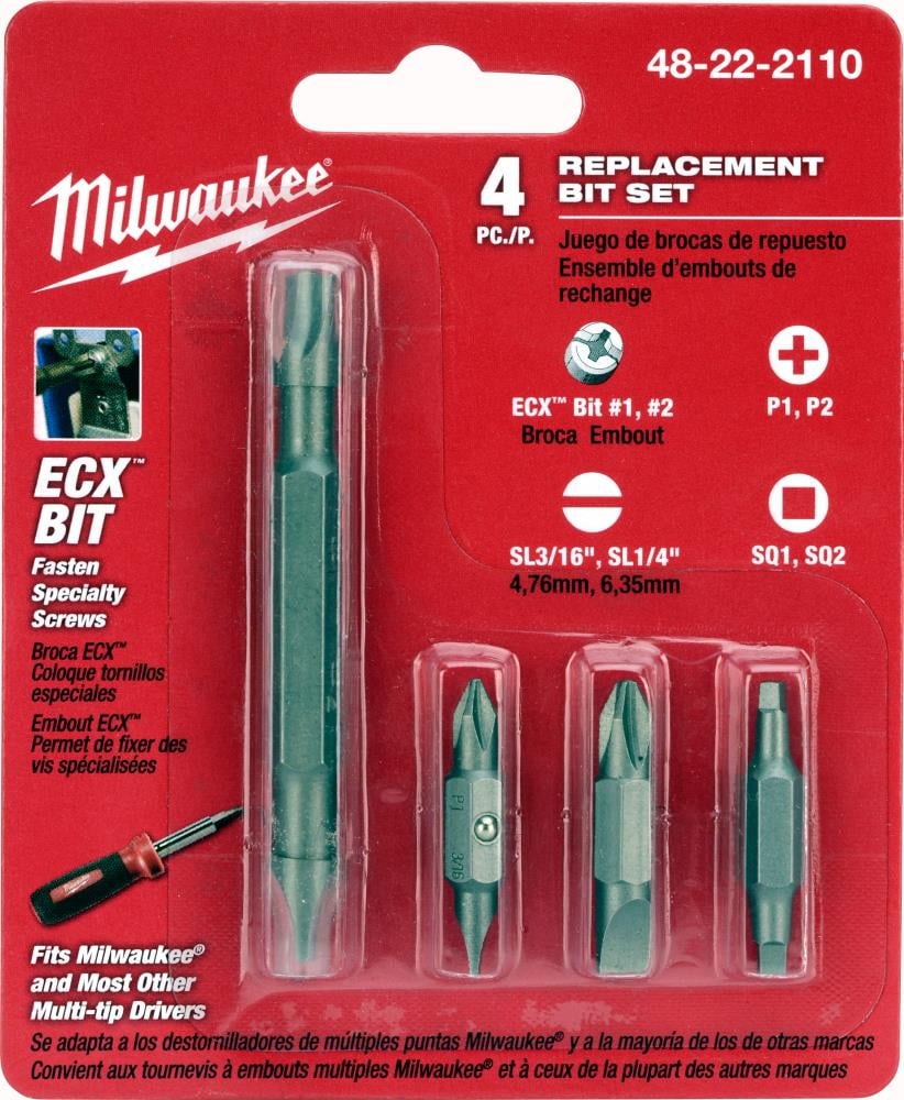 Milwaukee48222110 Replacement Bits for 11 In. 1 Screwdriver