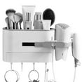 thumbnail image 3 of Wosthever Soporte para secador de pelo con cajón, estante para secador de pelo montado en la pared, organizador Universal para secador de pelo sin Accesorios de baño Wosthever HA022252-00, 3 of 6