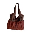 thumbnail image 4 of Bolso de hombro para mujer, estilo casual, ideal para otoño e invierno, para ir de compras, el trabajo, vacaciones o fiestas. Rojo oscuro, 4 of 7