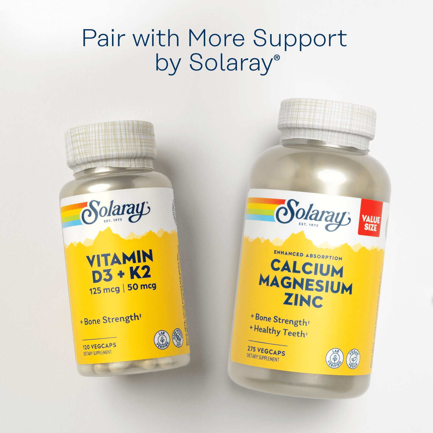 Solaray Spectro Multivitamin with Iron | Cal/Mag, Energizing Greens & Herbs with Digestive Enzymes | 360 Caps | 60 Serv.