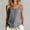 Dark Gray, variant on Womens Cotton Sleeveless Tank Top Round Neck Button Spaghetti Strap Camisole Top Summer Trendy Loose Beach Shirts
